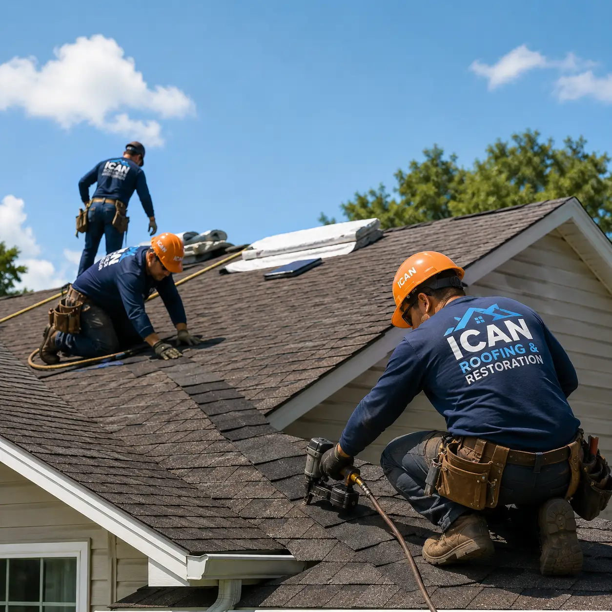 Licensed roofing contractor performing roof installation in Southwest Florida